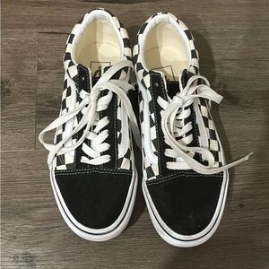 Vans Black and White Checkered Sneakers